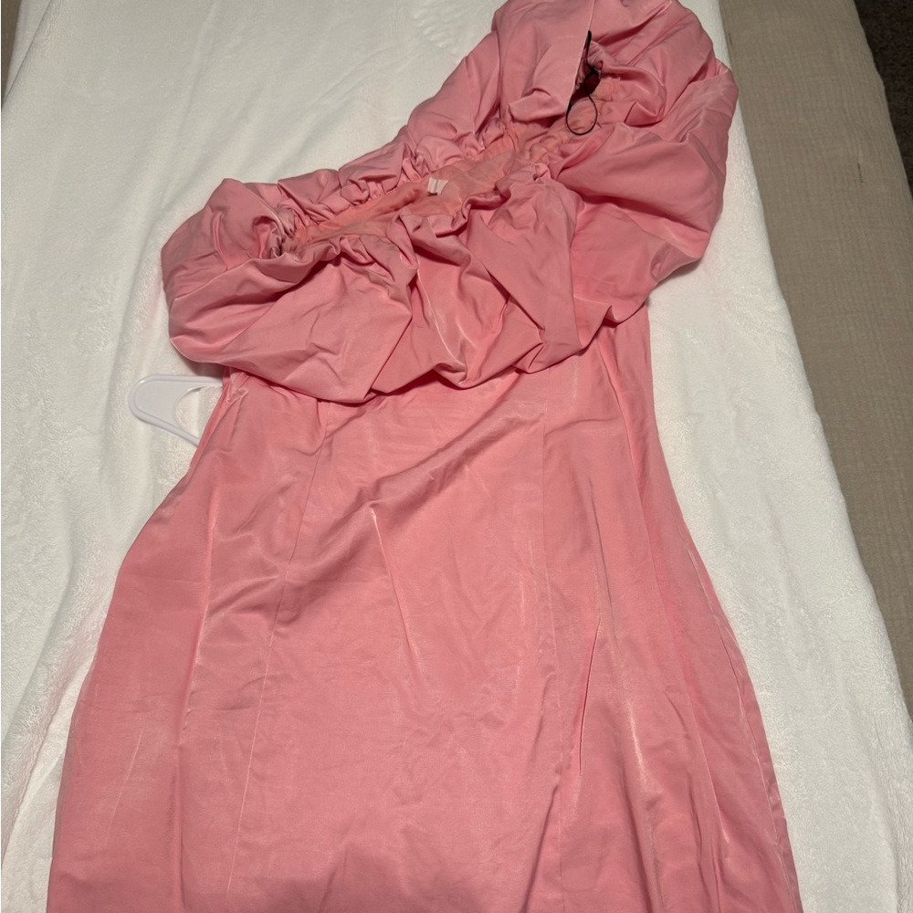 Pink Ruched Dress - Picture 4 of 6